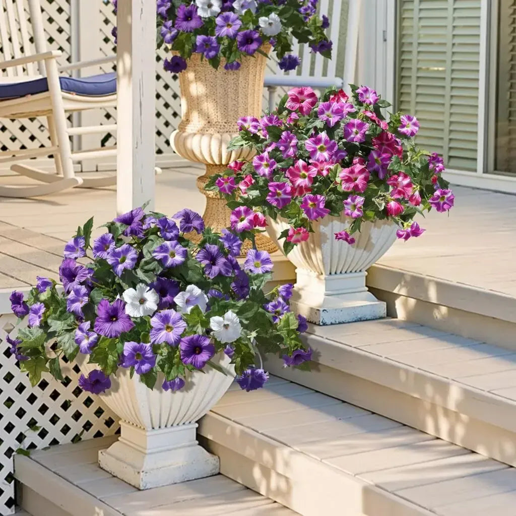 Artificial Petunias 2 Pcs – always beautifully in bloom